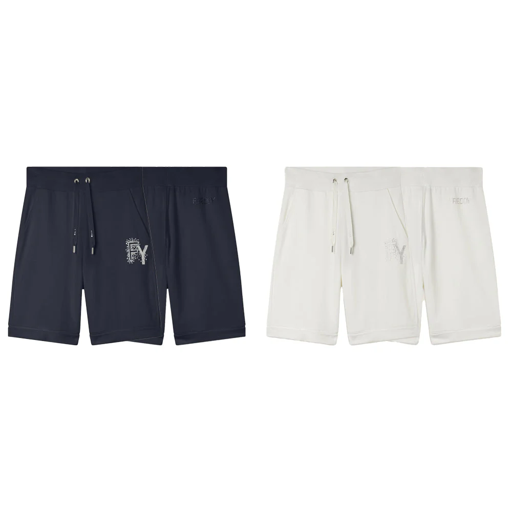 Freddy Pantaloni Corti con Risvolto e Logo Strass S25WCXP7