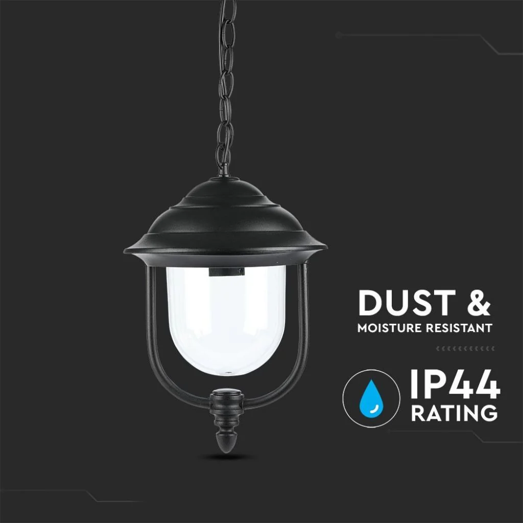 V-TAC Lampada LED da Soffitto a Lanterna E27, L 890mm, Nero, IP44, Max 60W - Image 4