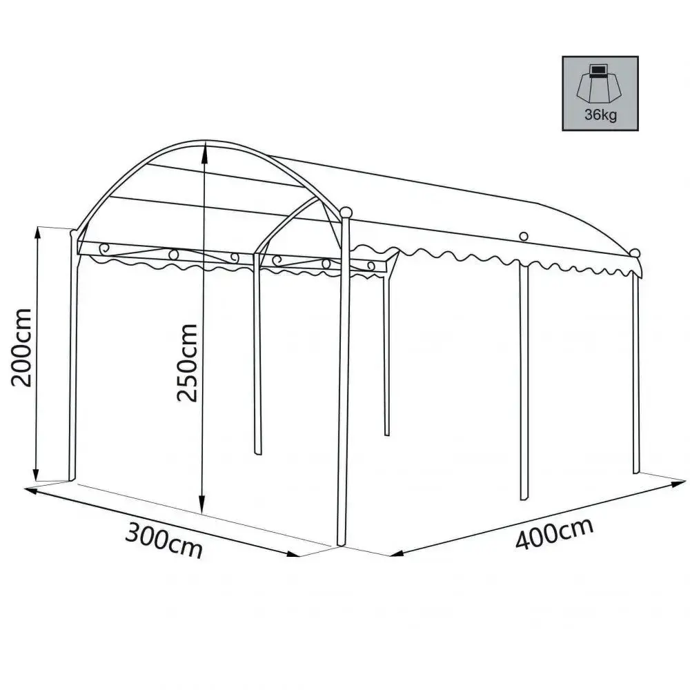 Gazebo arco 3 x 4 - Image 3