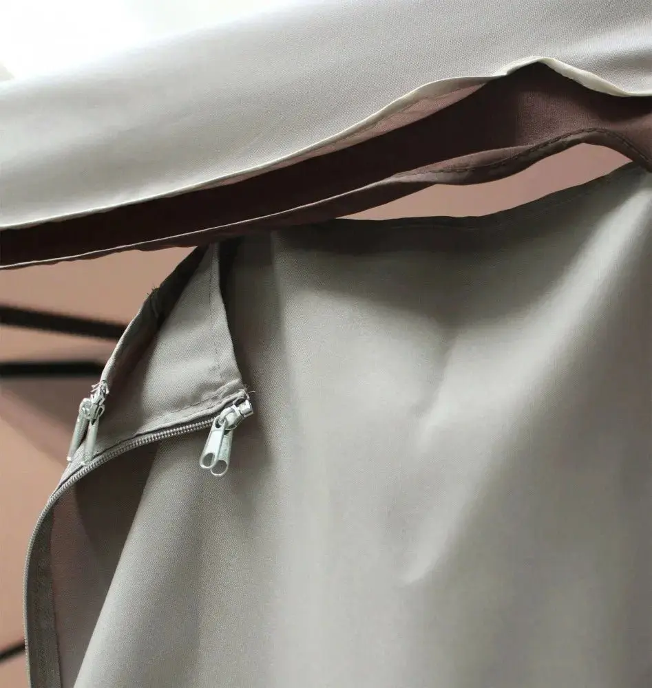 Gazebo Avana Ecrù: 3x3 metri di Eleganza e Funzionalità con Tende e Zanzariere - Image 2