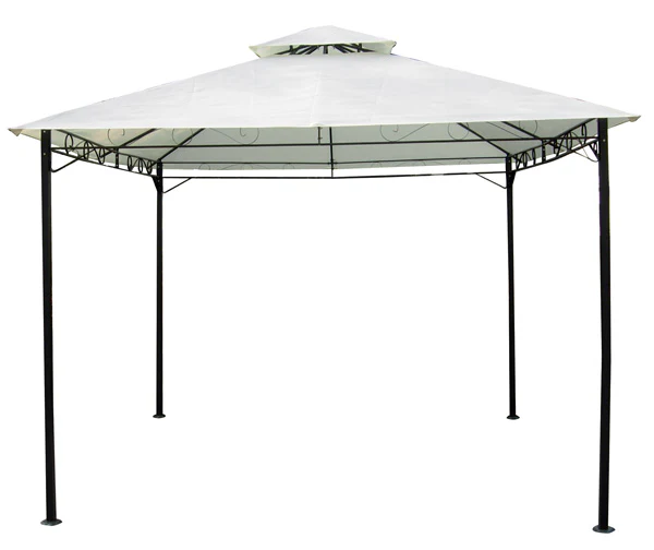 Gazebo Echos 3x3 m - Acciaio Verniciato, Copertura 180 gr, Ecrù