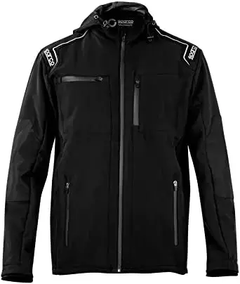 Giacca idrorepellente softshell sparco nera - Image 4