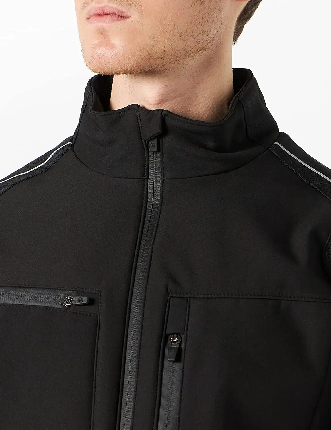 Giacca idrorepellente softshell sparco nera - Image 5