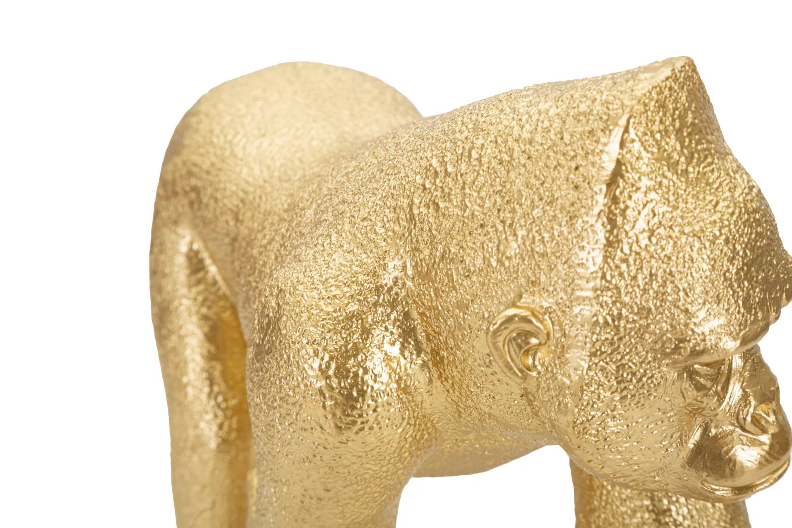 Statua Decorativa di Gorilla in Finitura Dorata - 29,7x11,5x21,8 cm - Image 4