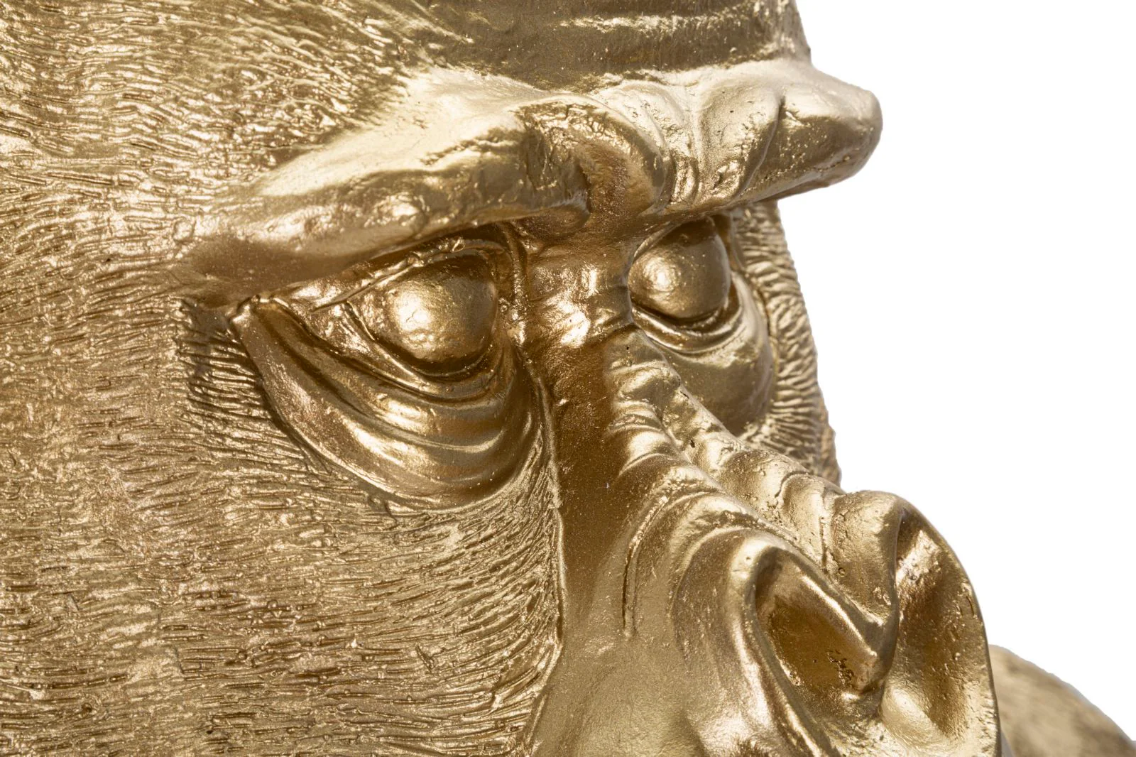 Statua Gorilla Dorato 64x53x82 cm - Image 5