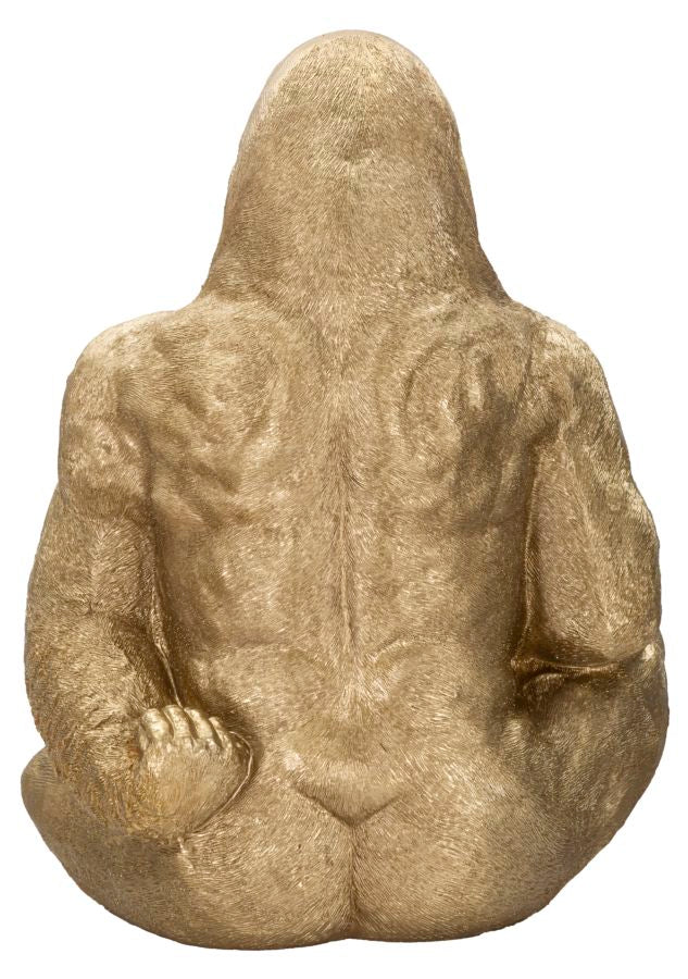 Statua Gorilla Dorato 64x53x82 cm - Image 6