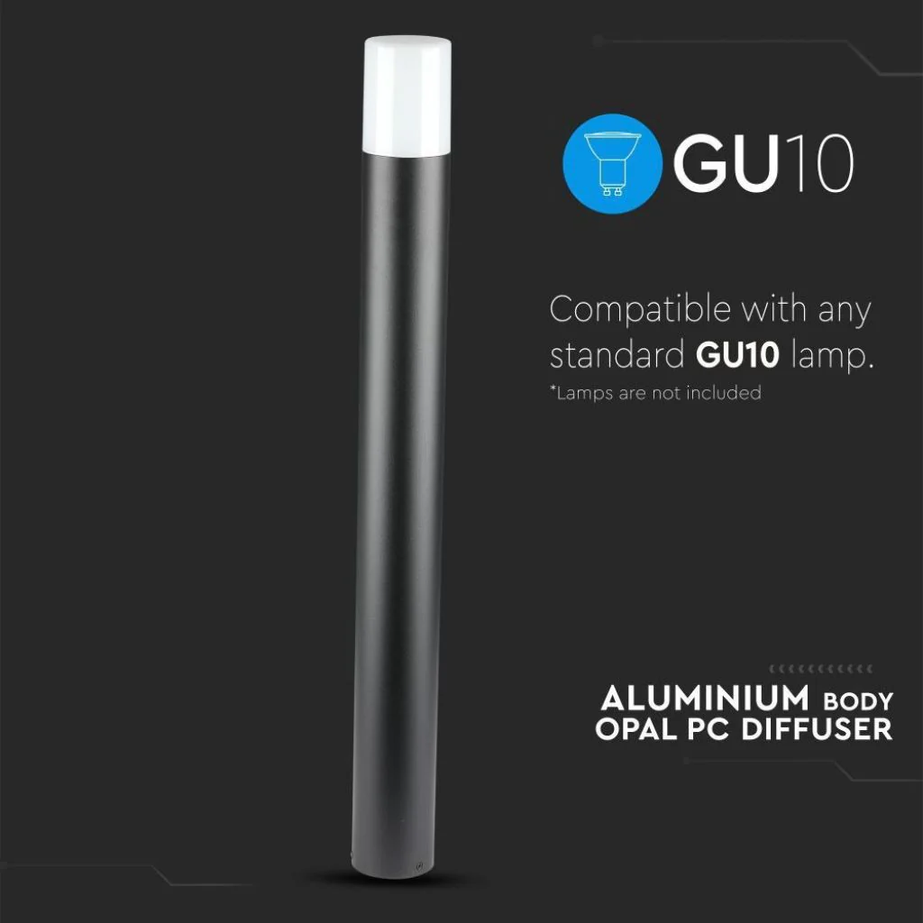 V-TAC Piantana LED da Giardino GU10, H 80cm, Nero Opaco, IP54 - Image 7