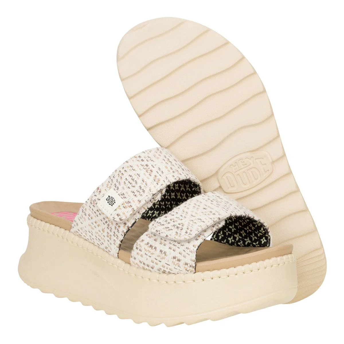 Hey Dude Delray Slide Surf Baja Tan/Multi