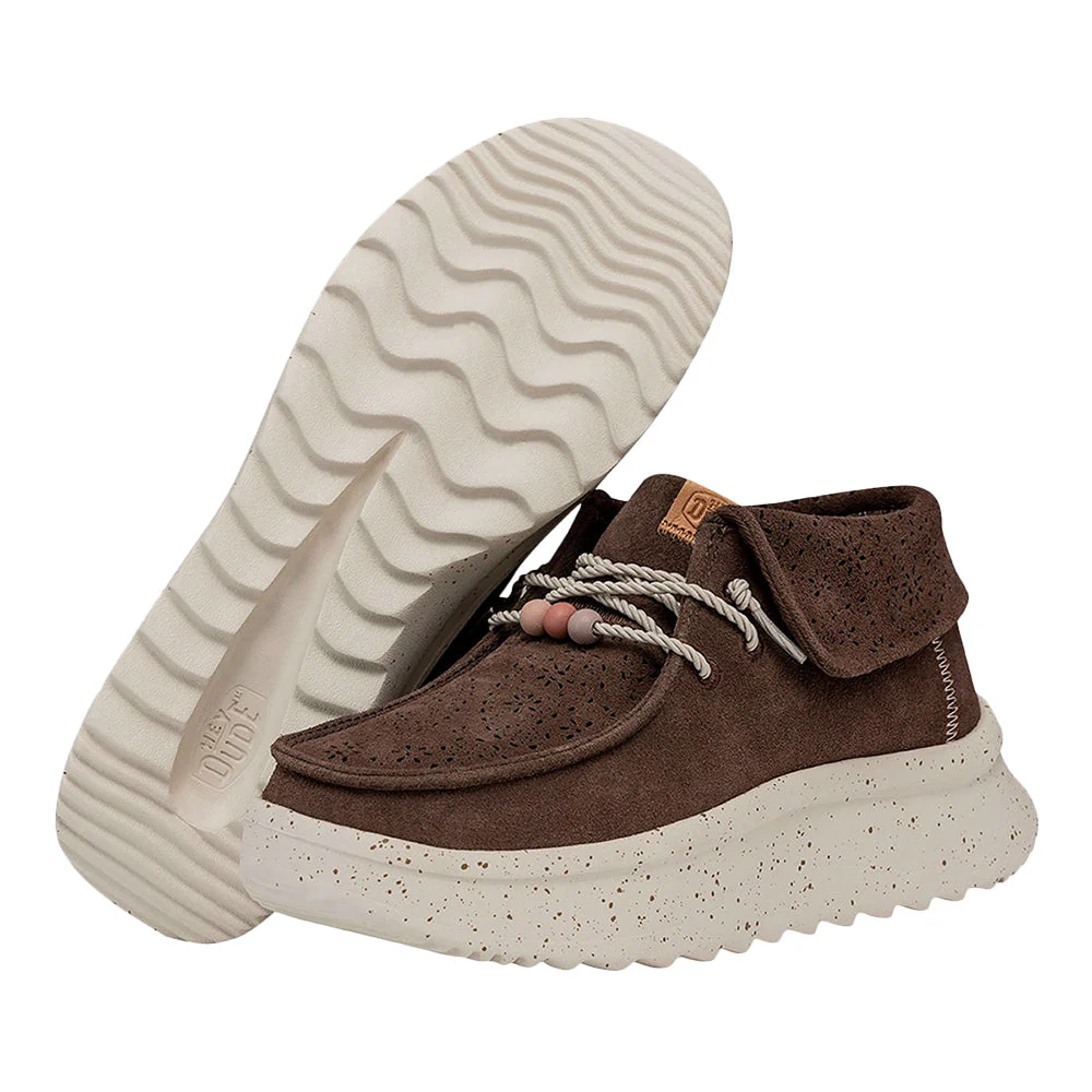 Hey Dude Wendy Peak Fold Boot Suede W Cocoa