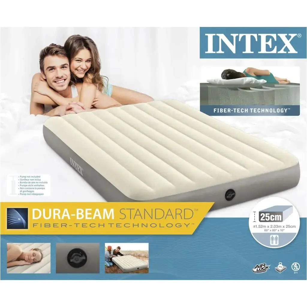 Intex Materasso Gonfiabile Dura-Beam Standard Single-High 152x203x25cm - Image 4