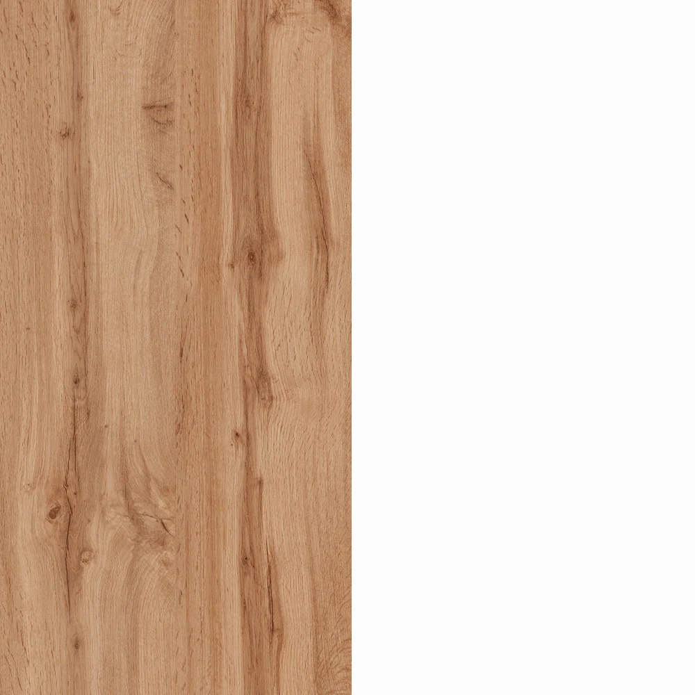 Isola Cucina SOLE 2 Ante – Bianco lucido/Rovere 125x90x90 cm, Made in Italy - Image 4