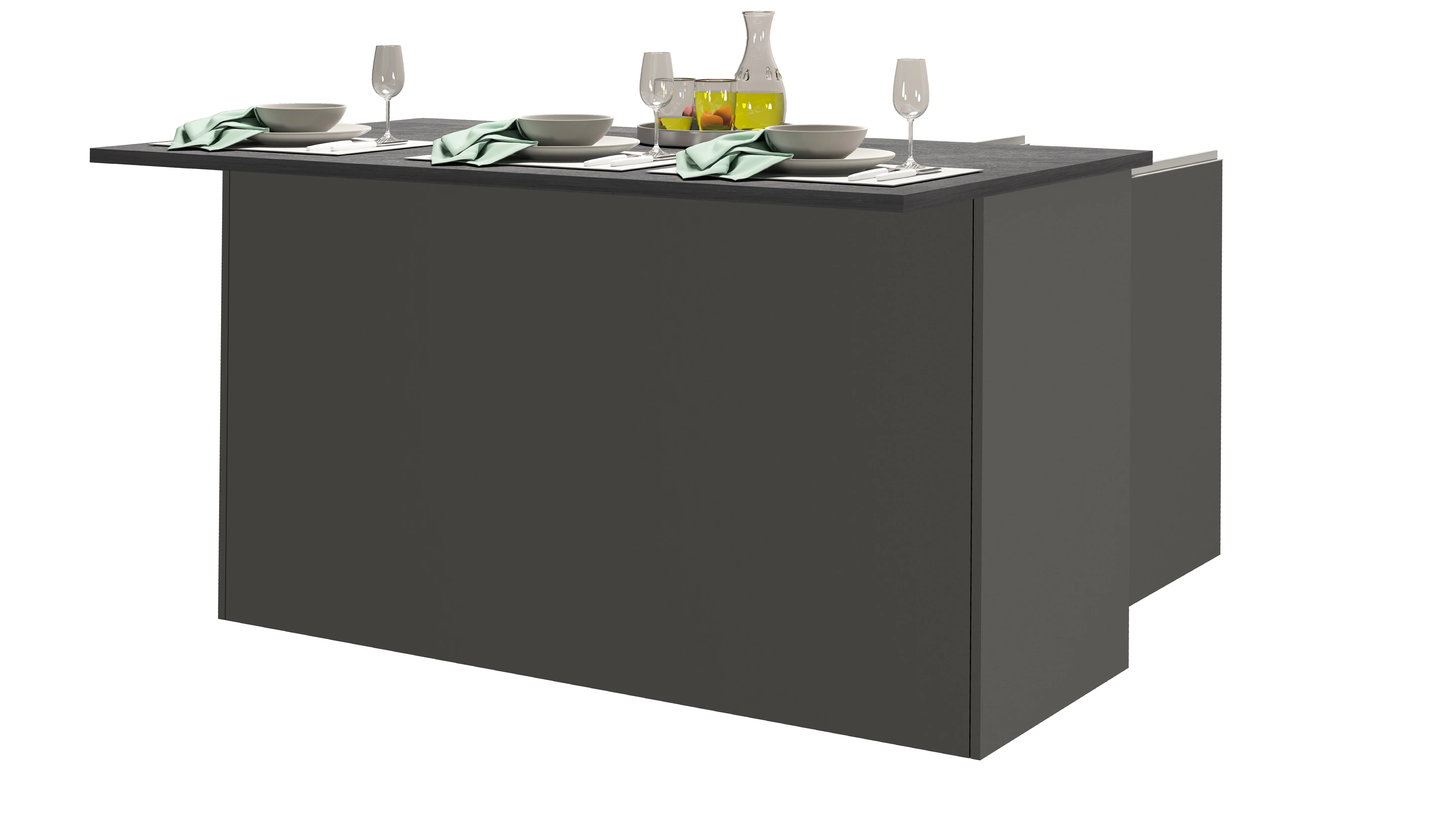 Isola Cucina SOLE 3 Ante – Antracite/Report, 155x90x90 cm, Made in Italy - Image 6