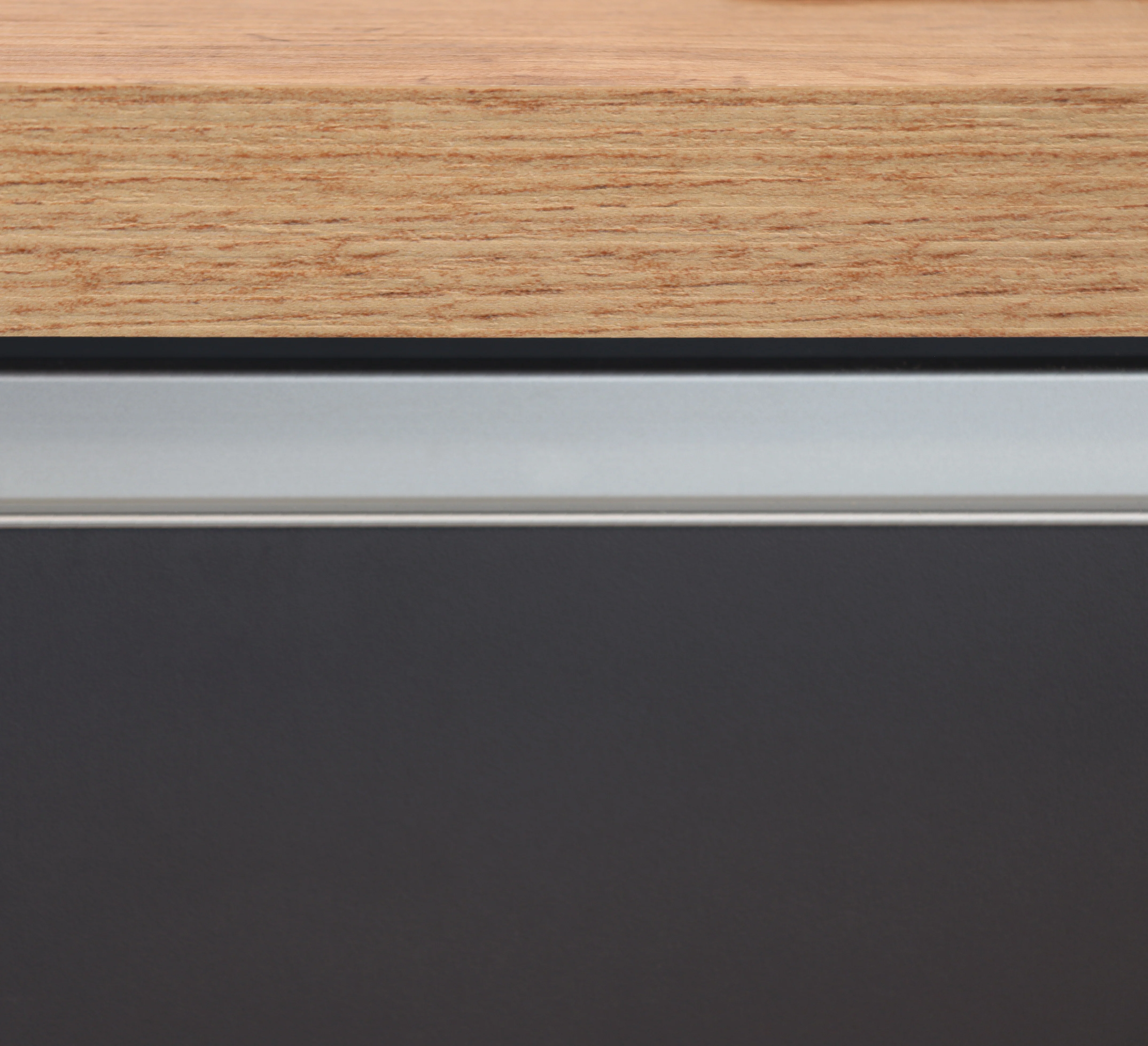 Isola Cucina SOLE 3 Ante – Antracite/Rovere Wotan, 155x90x90 cm, Made in Italy - Image 3