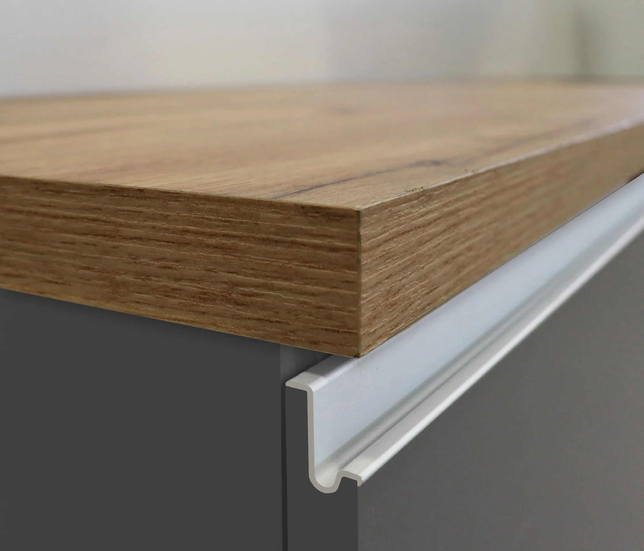 Isola Cucina SOLE 3 Ante – Antracite/Rovere Wotan, 155x90x90 cm, Made in Italy - Image 5