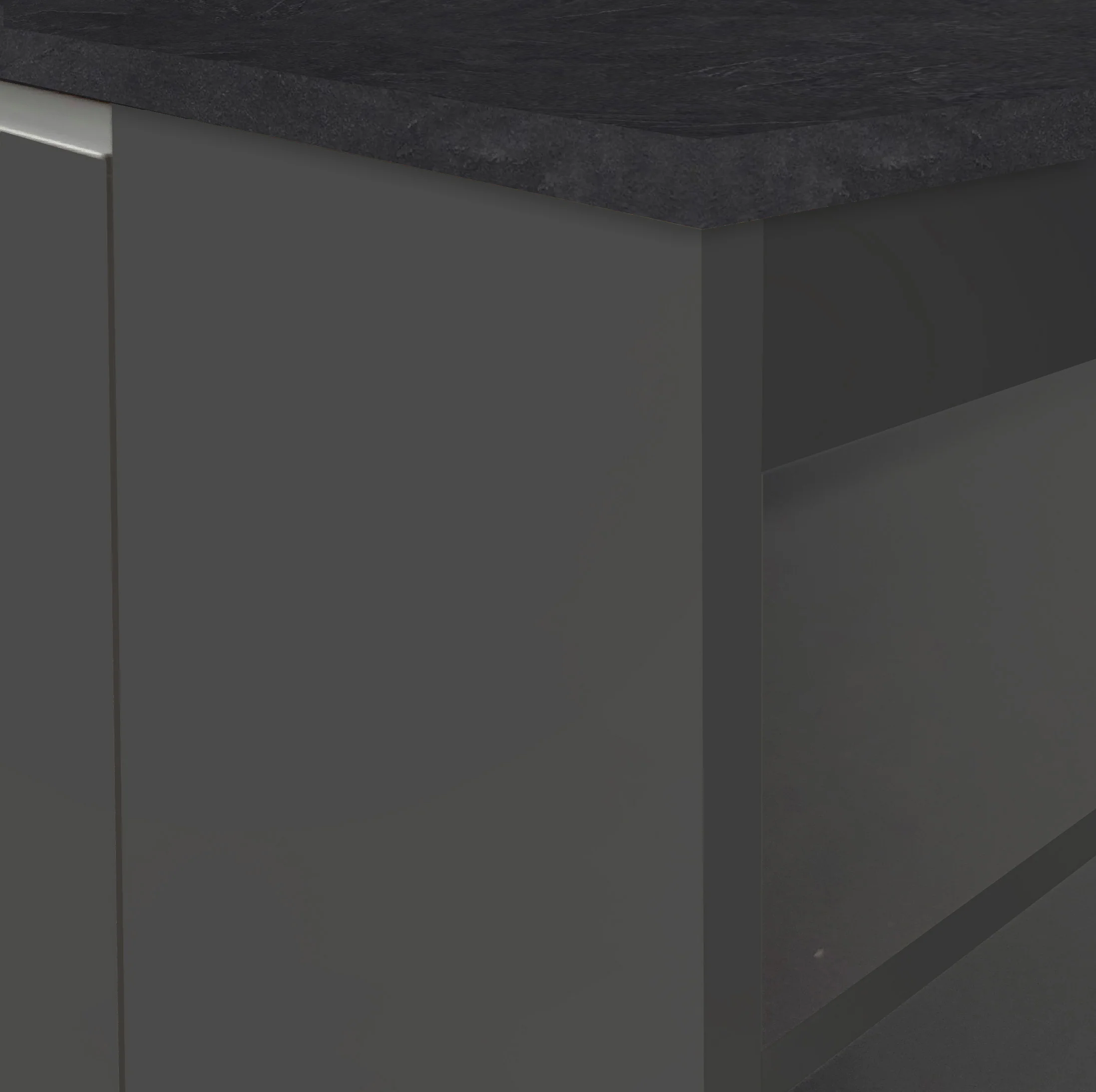 Isola Cucina SOLE 2 Ante – Antracite/Report, 160x90x90 cm, 3 Posti, Made in Italy - Image 3