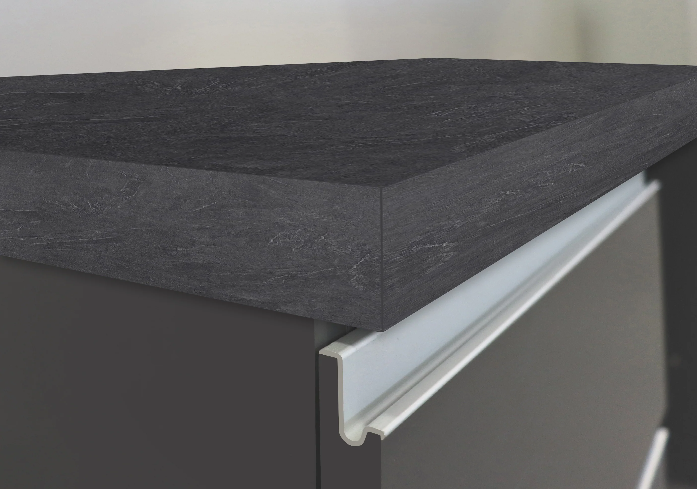 Isola Cucina SOLE 2 Ante – Antracite/Report, 160x90x90 cm, 3 Posti, Made in Italy - Image 4