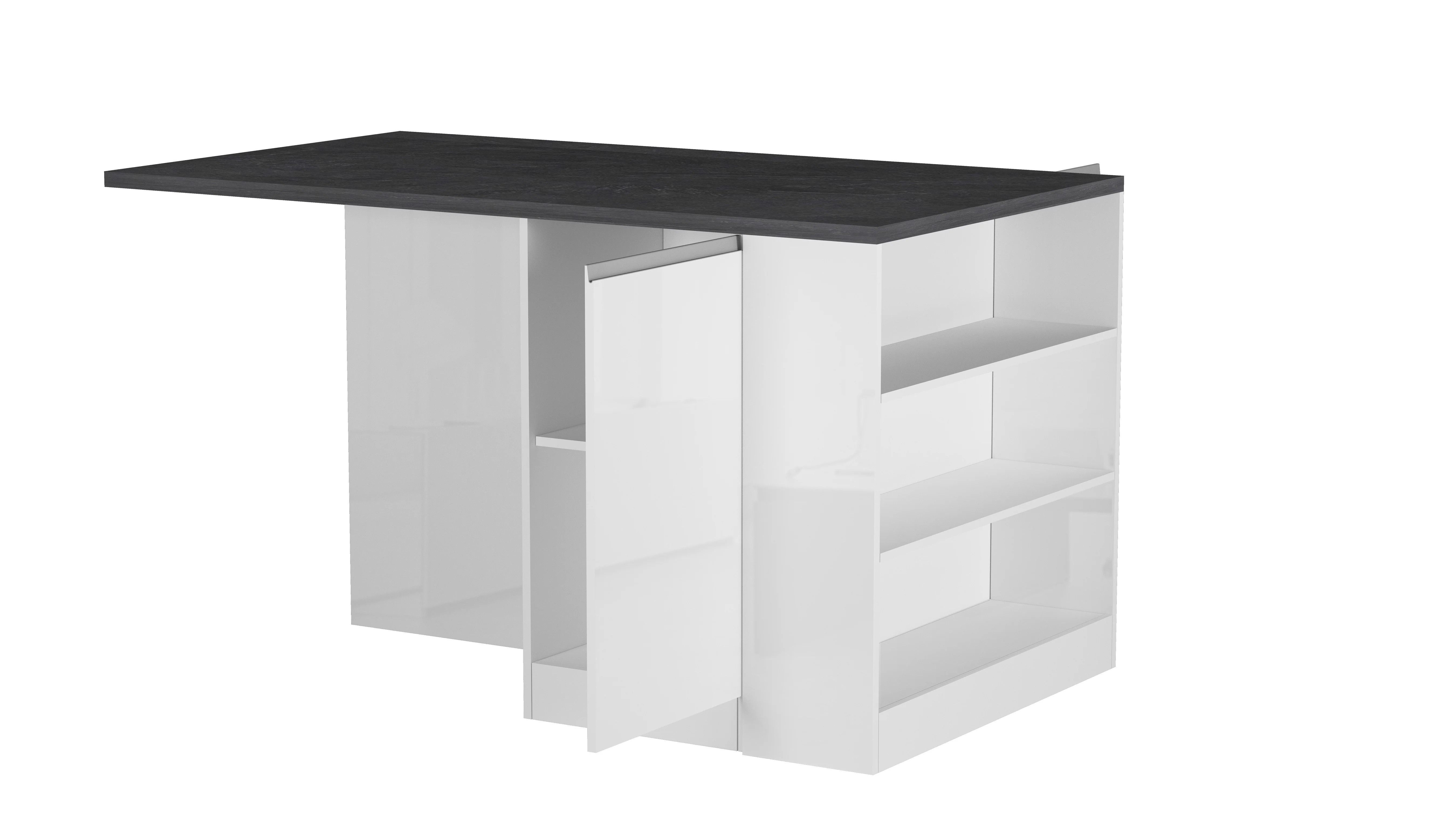 Isola Cucina SOLE 2 Ante – Bianco/Report, 160x90x90 cm, Made in Italy - Image 7
