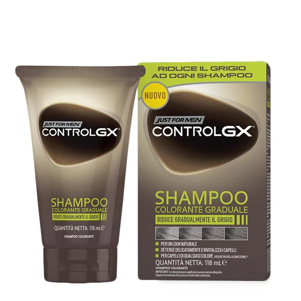 JUST FOR MEN CONTROL GXSTD SHAMPOO COLORANTE GRADUALE 118 ML - Image 2