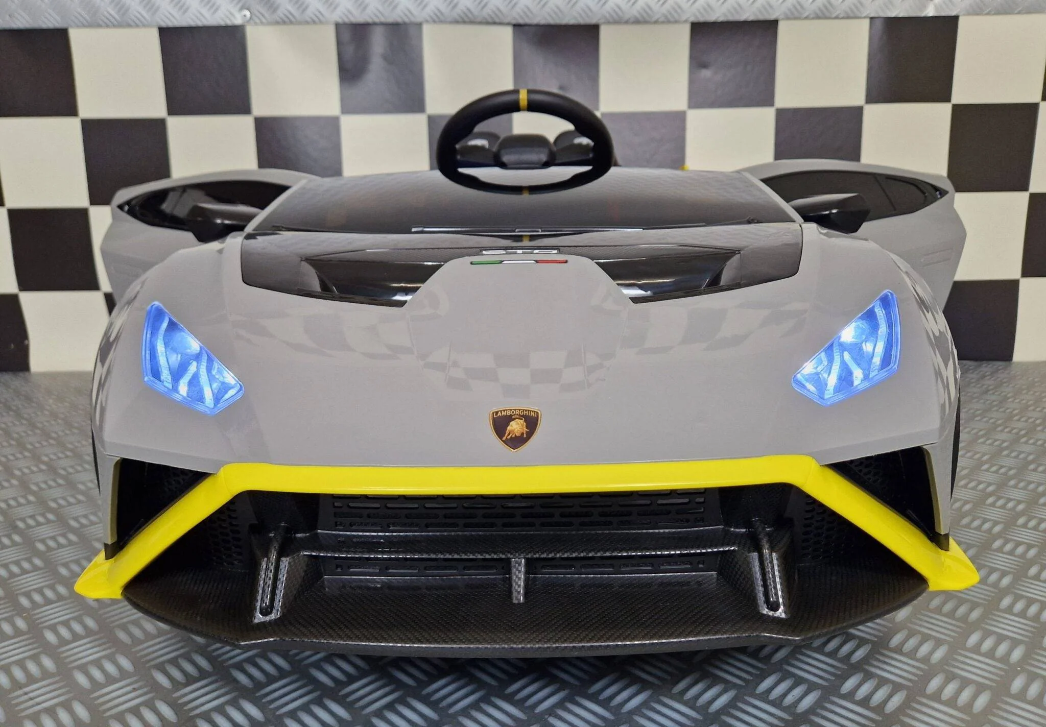 Auto Elettrica per Bambini Lamborghini Huracan STO 12 V – Grigia - Image 3