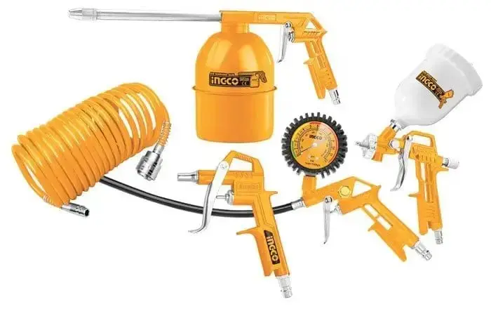 Kit 5 accessori per compressore aria compressa ingco