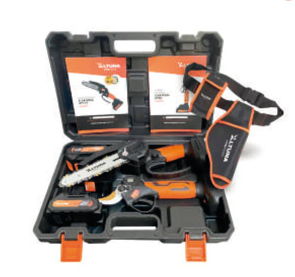 Kit Forbice e Minisega a Batteria 21V con Valigetta e Fodero