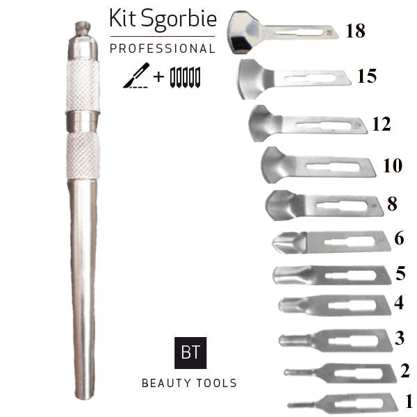 KIT PROF MANICO SGORBIE+ LAME 2 PZ X 1,2,3,4,5,6,8,10,12,15,18 - Image 3