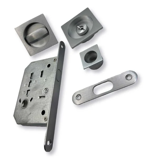 Kit di Cerniere Quadrato in Zama D.48 per Porte Scorrevoli - Image 2