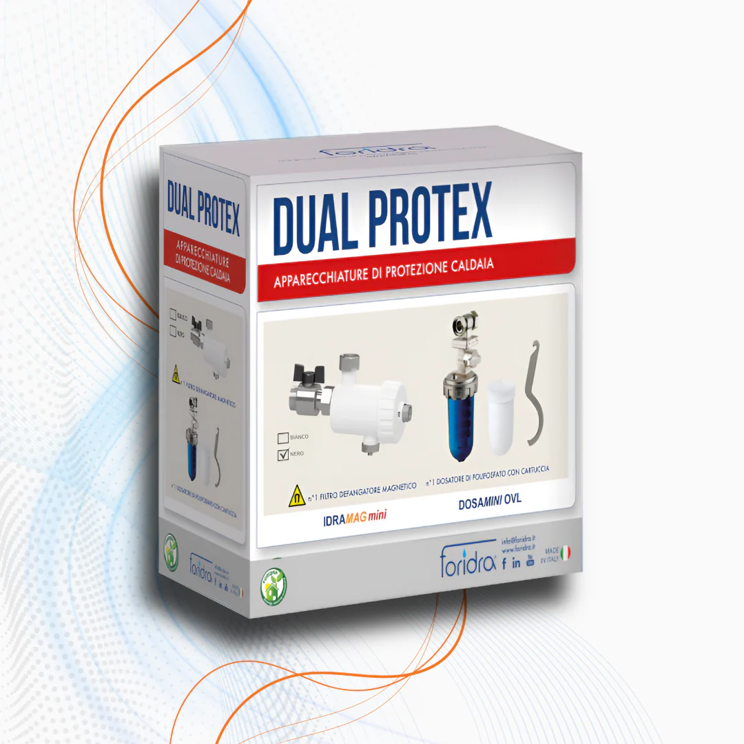 Kit Salvacaldaia Foridra Dual Protex - Defangatore Magnetico Idramag Mini + Dosatore Polisfati DosaMini OVL - Image 2