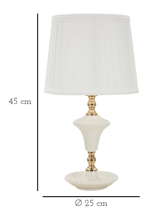 Lampada da Comodino Elegante Caserta 25x45 cm - Image 6