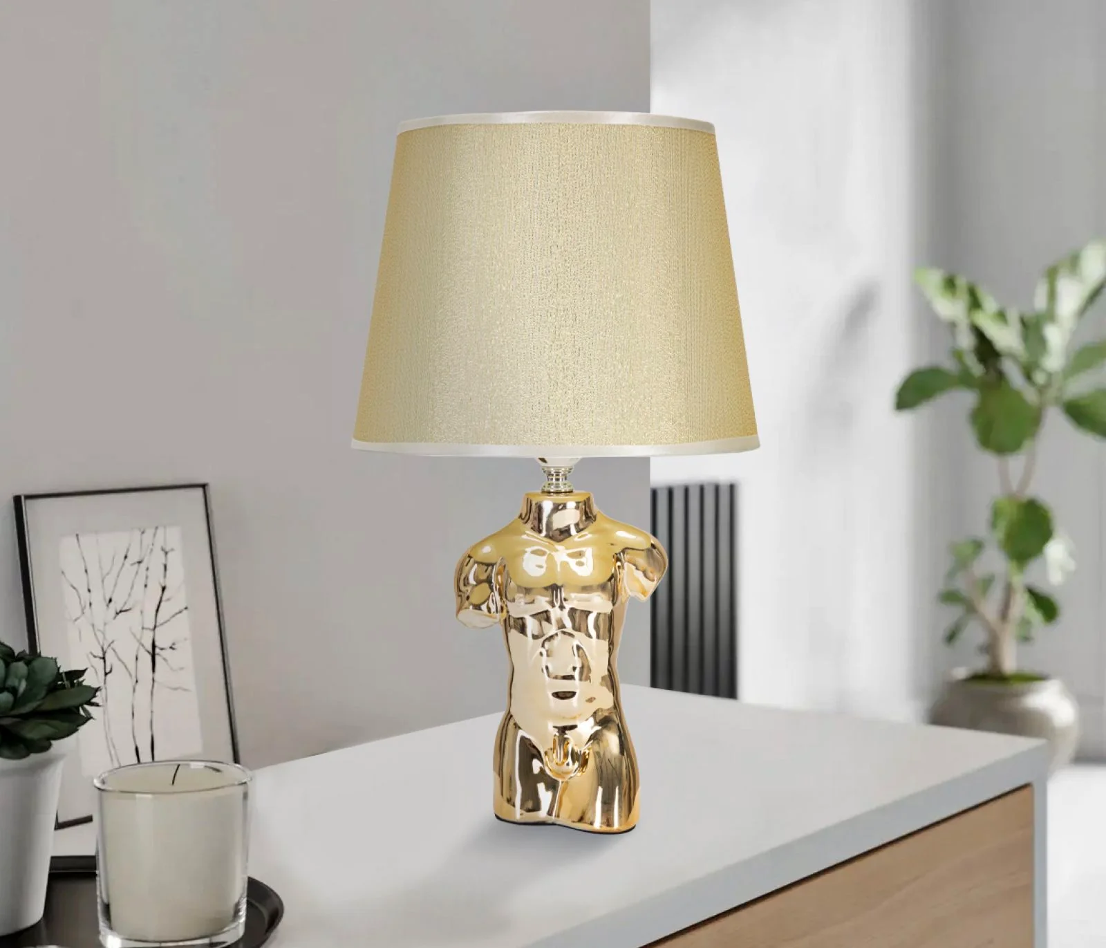Lampada da Comodino Elegante Uomo cm 25x42,5 - Image 5
