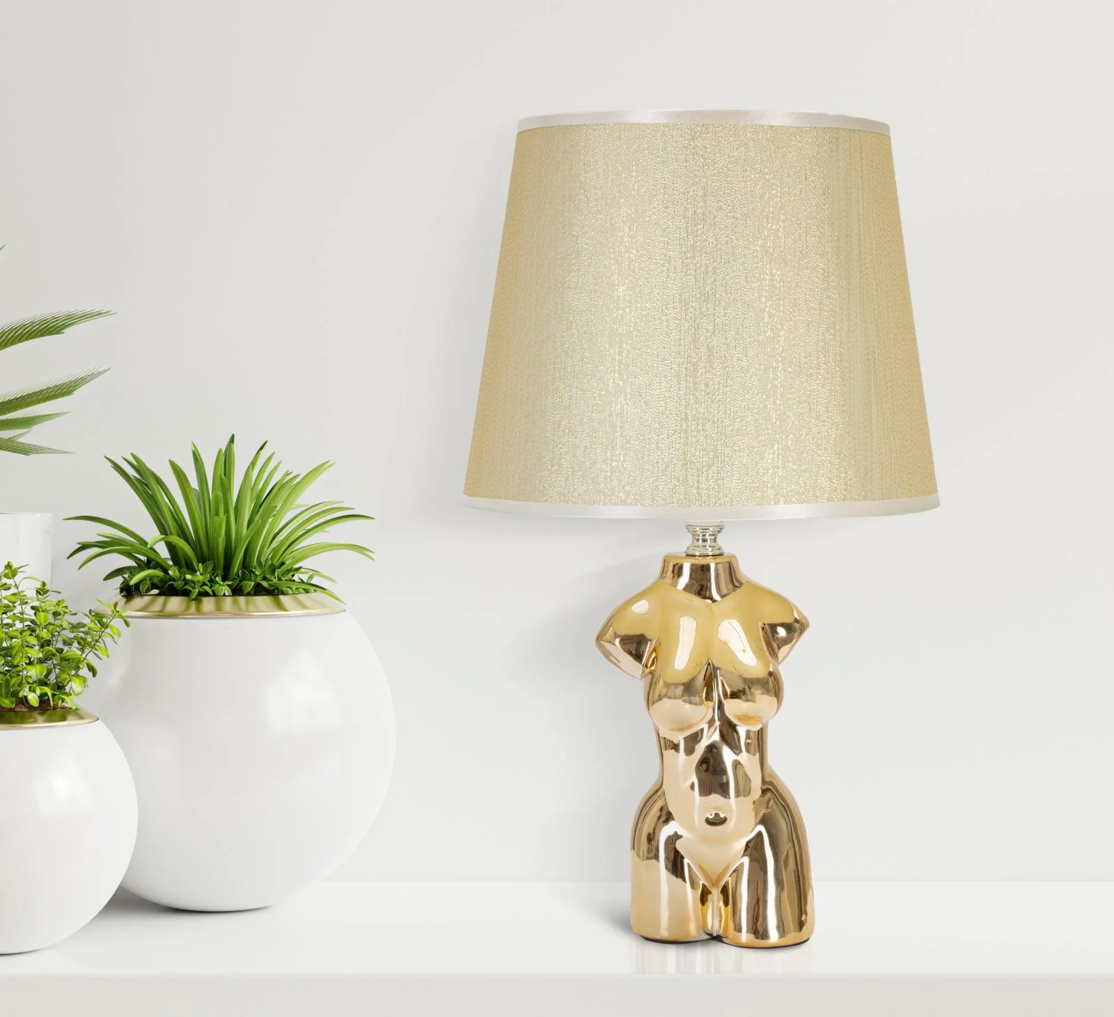 Lampada da Comodino Eleganza Femminile cm ø 25x39,5 - Image 5
