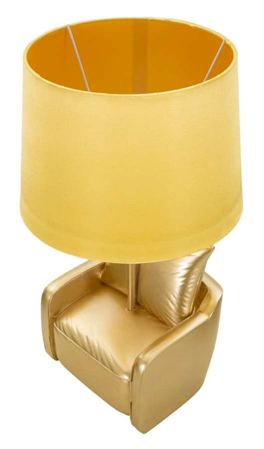 Lampada da Comodino Vintage Gialla cm ø 26x46 - Image 3