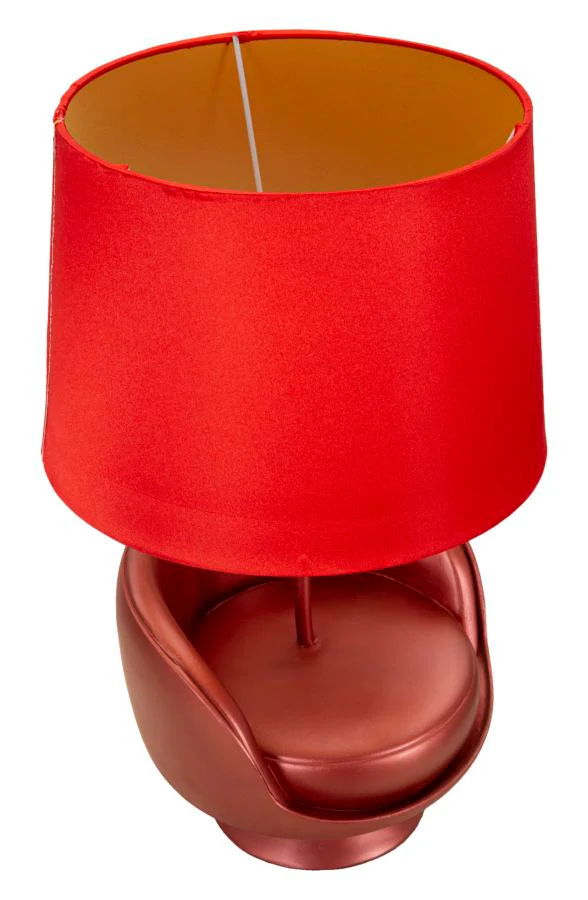 Lampada da Tavolo Retro Rossa Ø 26x43 cm - Image 4