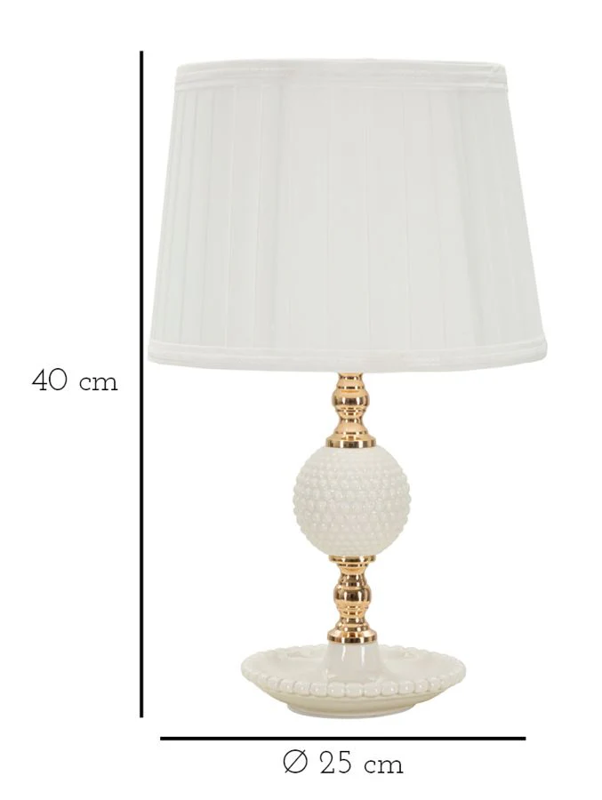 Lampada da Tavolo Napoli Ø 25 cm - Altezza 40 cm - Image 6