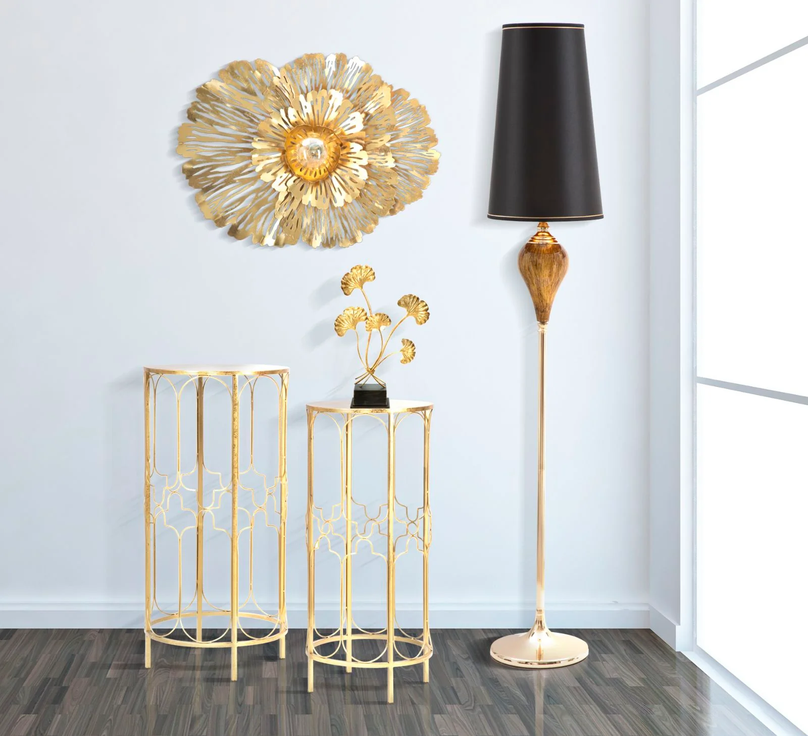 Lampada murale Ibis elegante cm 56,5x12x42,5 - Image 6