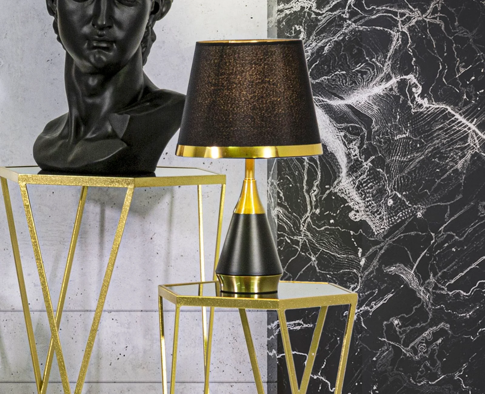 Lampada da Tavolo Elegante Blacky Ø 28x50 cm - Image 5