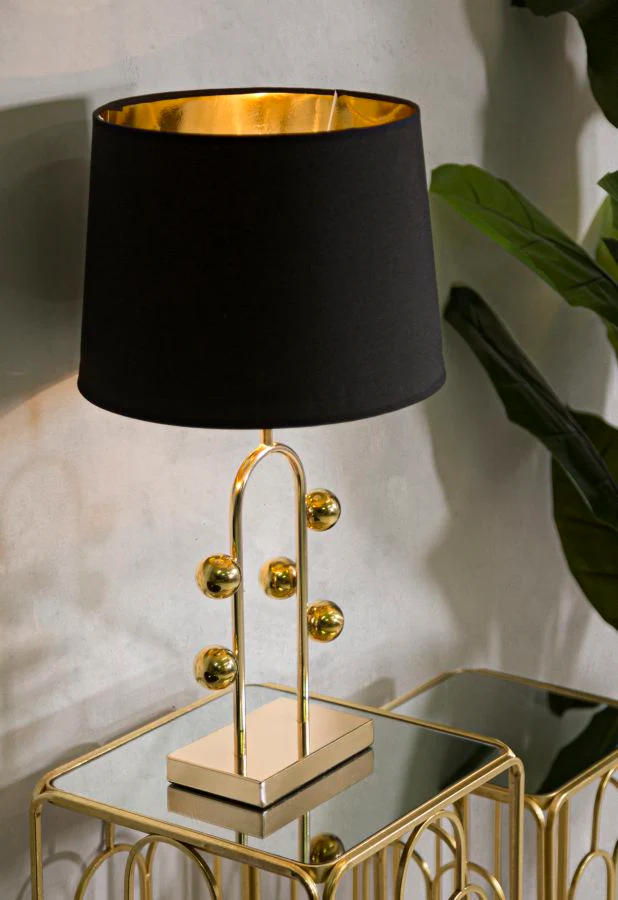 Lampada da tavolo Bubble in Metallo Dorato cm ø 32,5x61 - Image 5