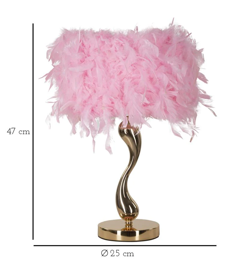 Lampada da Tavolo Elegante Rosa Ø 25x47 cm - Image 6