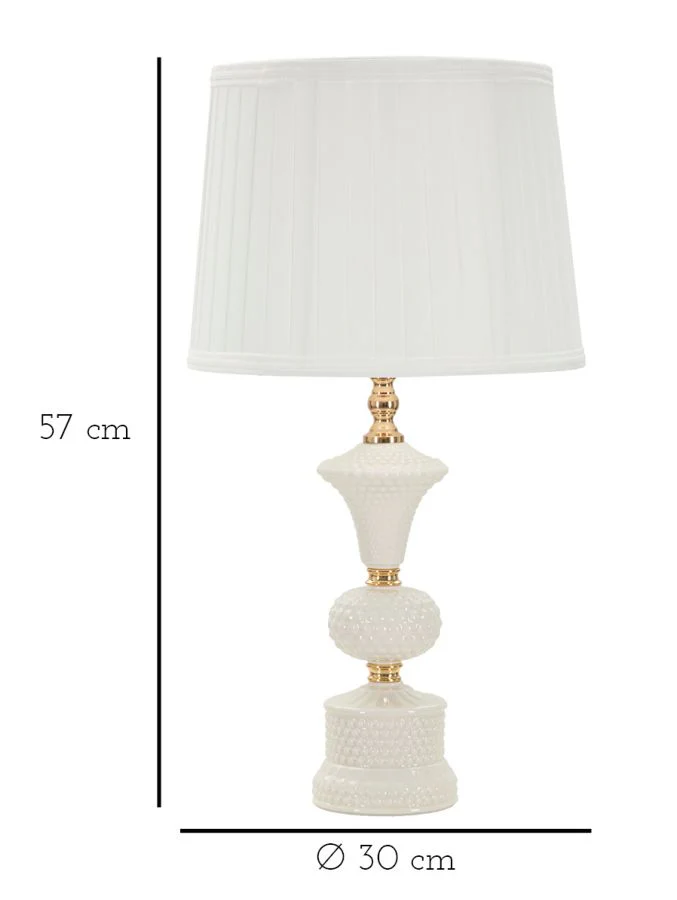 Lampada da Tavolo Elegante Caserta cm ø 30x57 - Image 6
