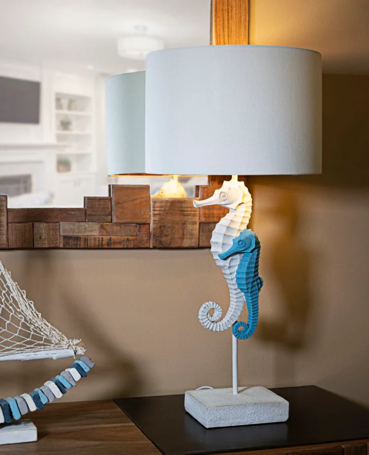 Lampada da Tavolo con Design Cavalluccio Marino Ø 30,5 cm x 66,5 cm - Image 5