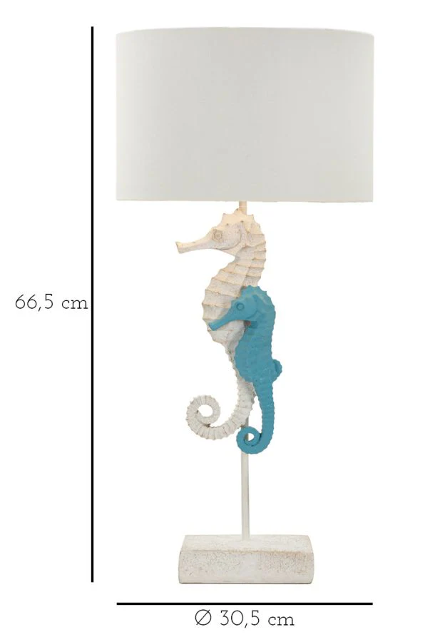 Lampada da Tavolo con Design Cavalluccio Marino Ø 30,5 cm x 66,5 cm - Image 6
