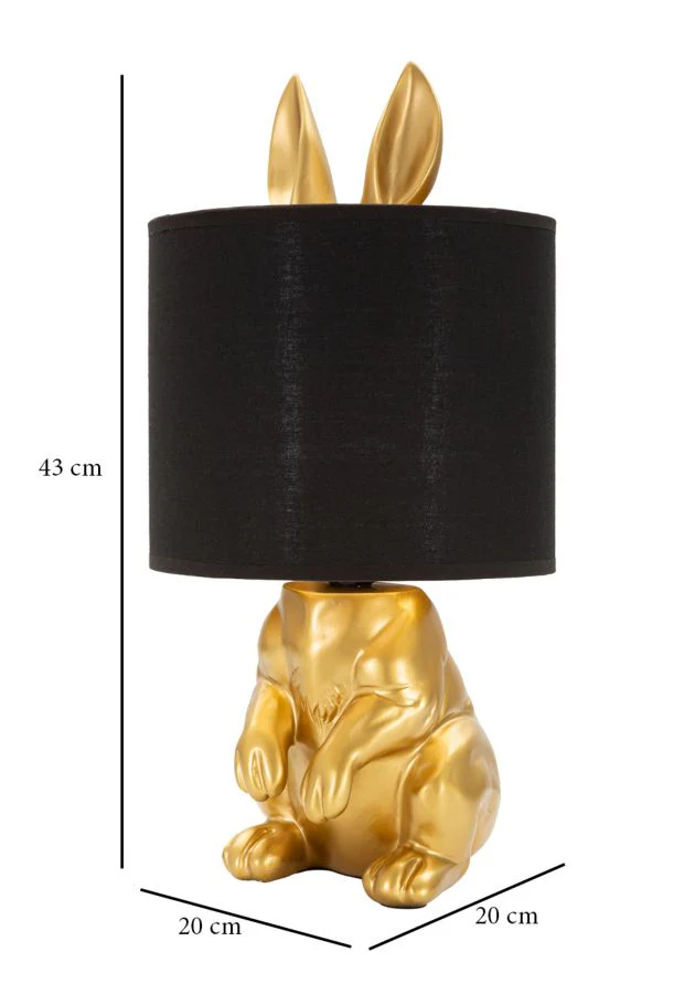 Lampada da Tavolo a Forma di Coniglio Elegante cm ø 20x43 - Image 6