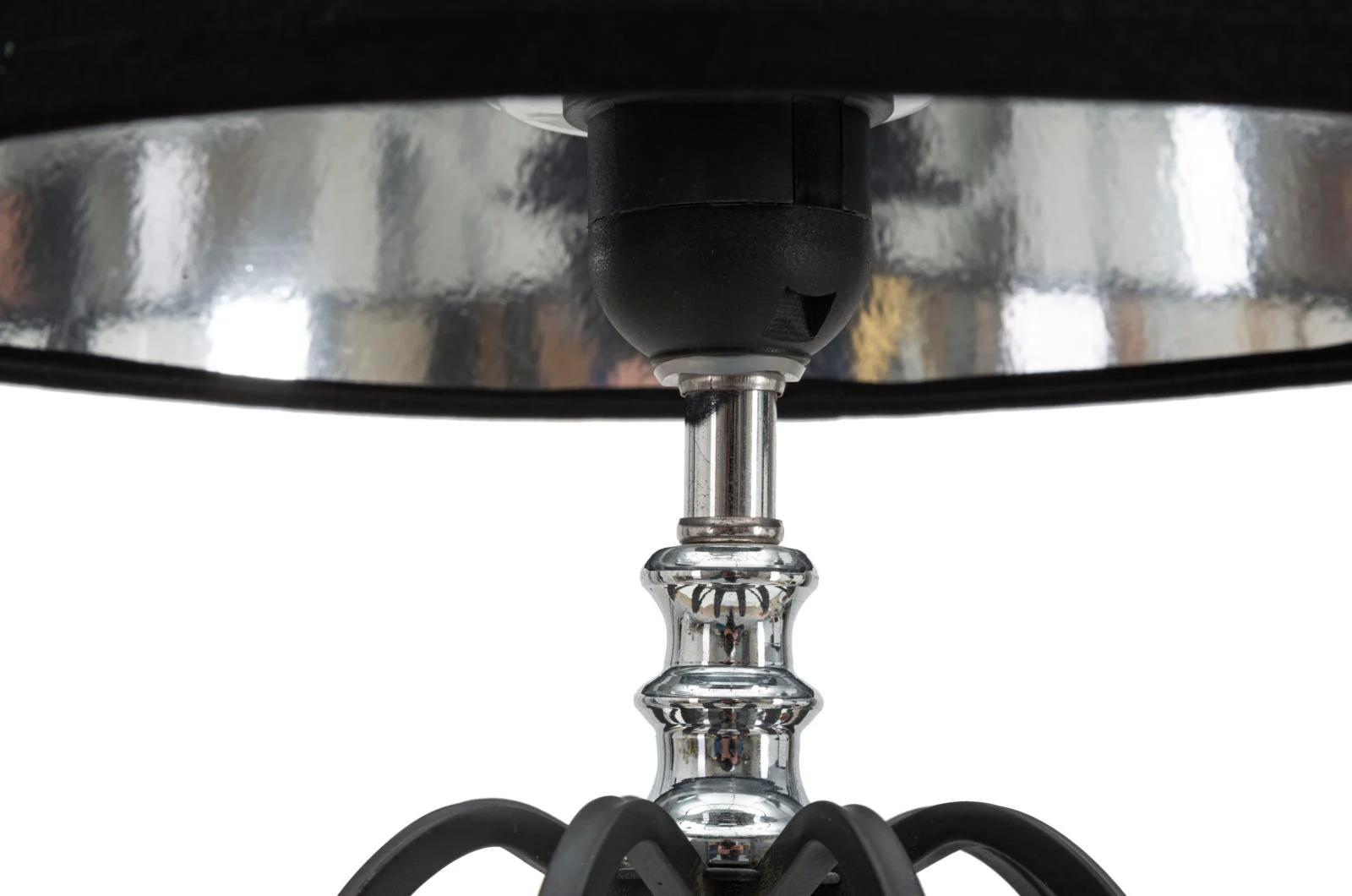 Lampada da Tavolo Elegante Darky Silver Ø 28 cm - Altezza 56 cm - Image 3