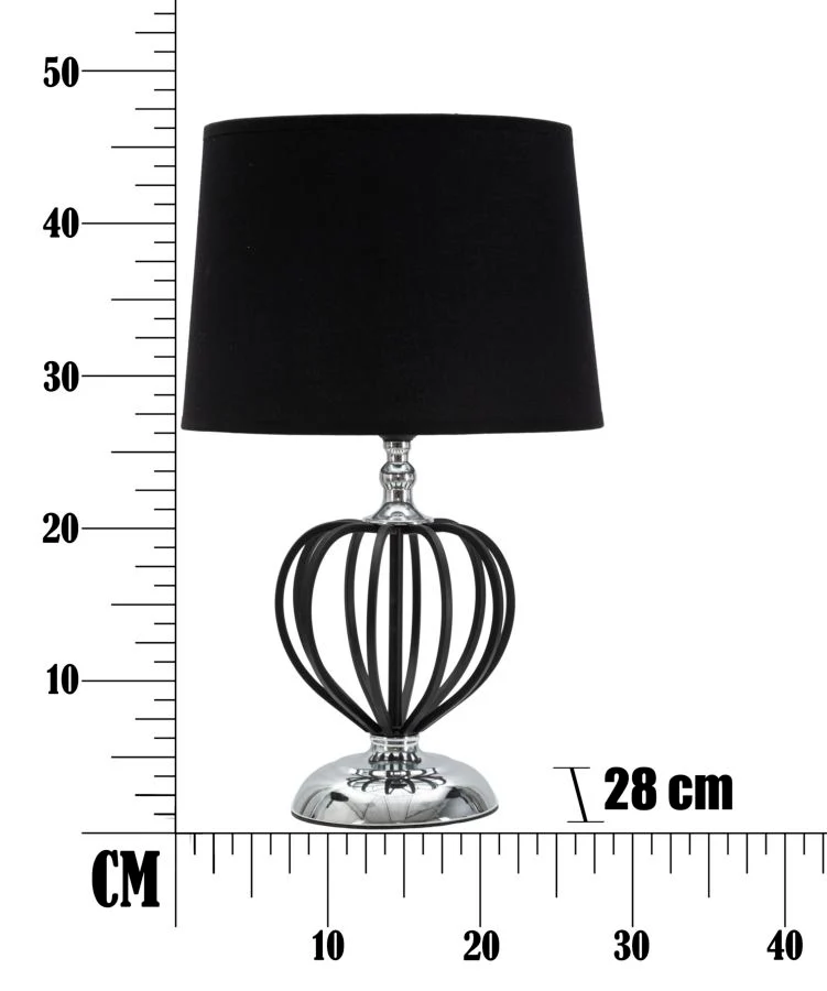 Lampada da Tavolo Glamour Silver Ø28x44,5 cm - Image 7