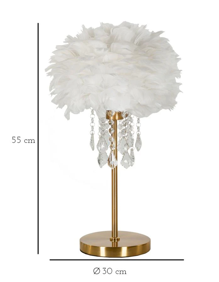 Lampada da Tavolo Diamon Elegante Ø 30x55 cm - Image 6