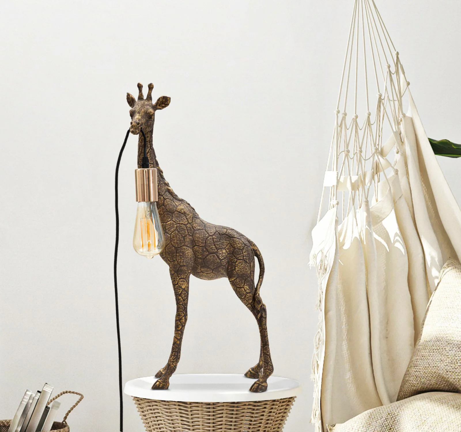 Lampada da Tavolo Giraffa Decorativa cm 28x16x60 - Image 6