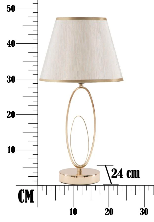Lampada da Tavolo Elegante Glam Flush ø 24x47 cm - Image 8