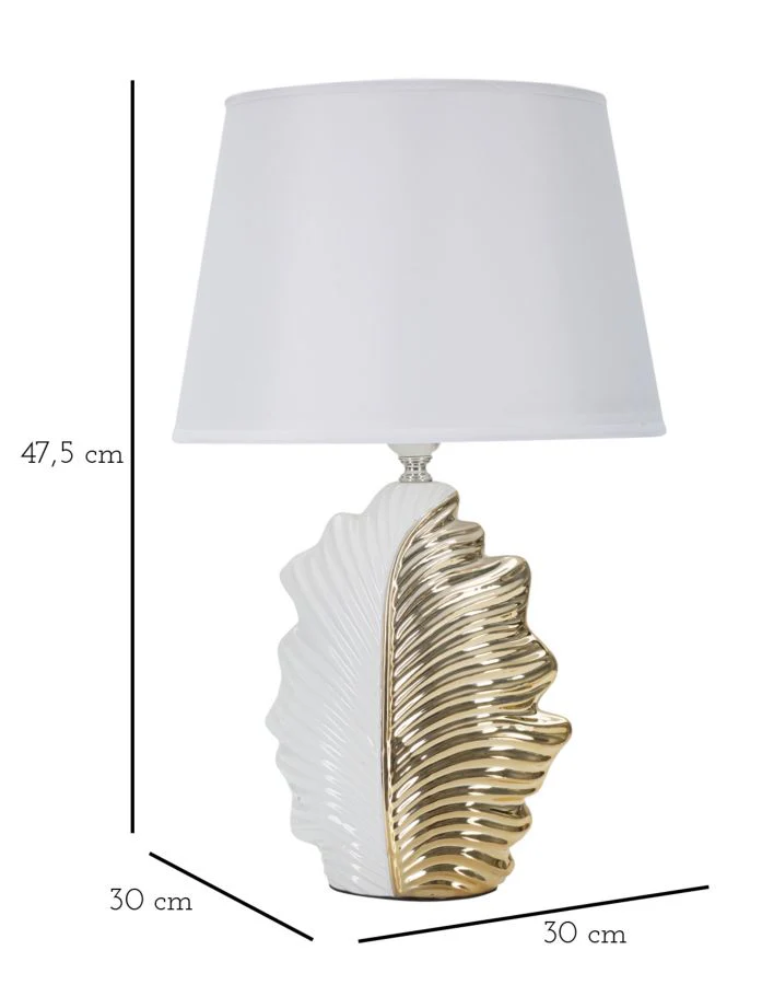 Lampada da tavolo elegante a foglia cm 30x47,5 - Image 6