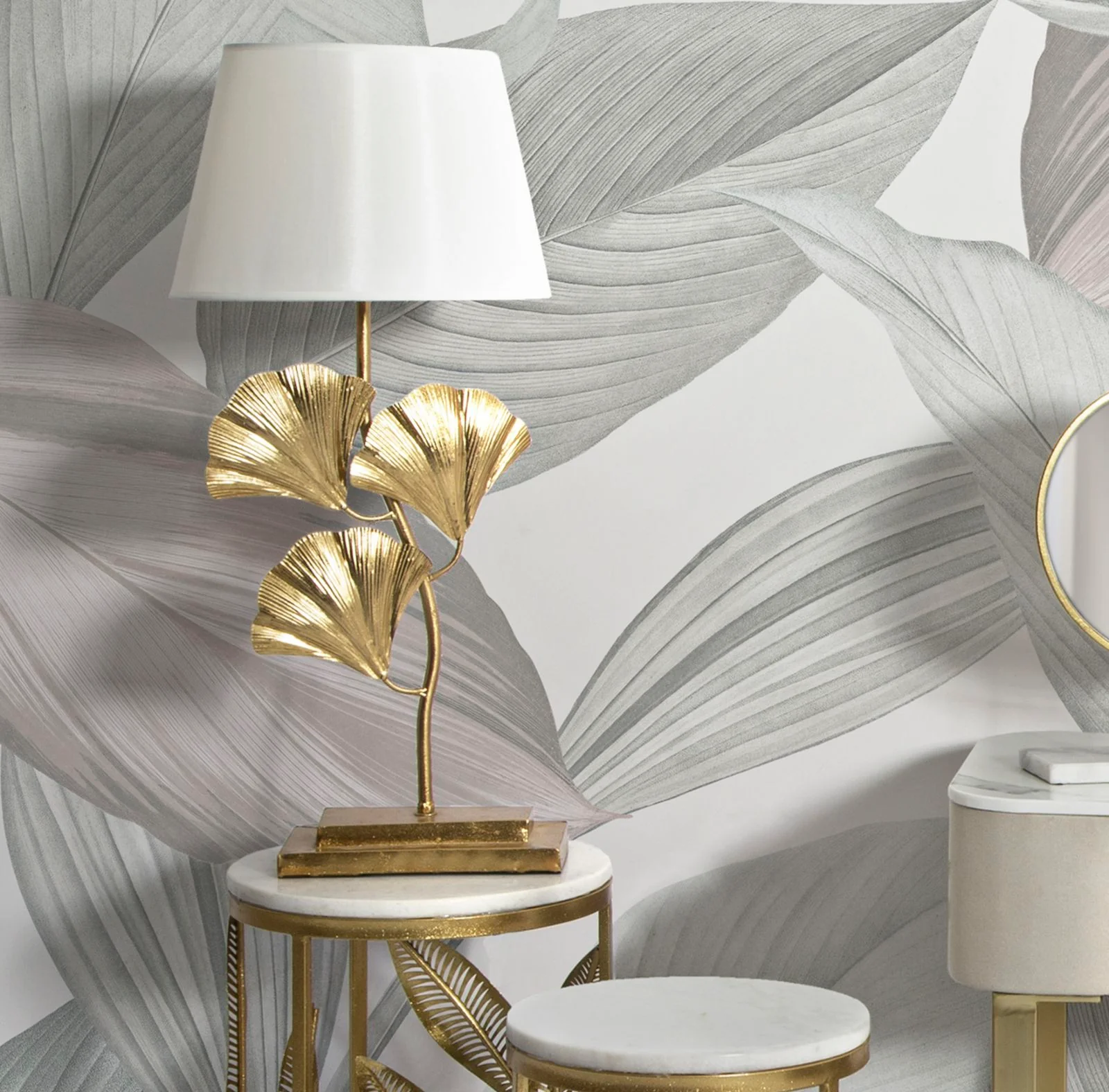 Lampada da tavolo elegante Glamy ø 33 cm, altezza 81 cm - Image 6