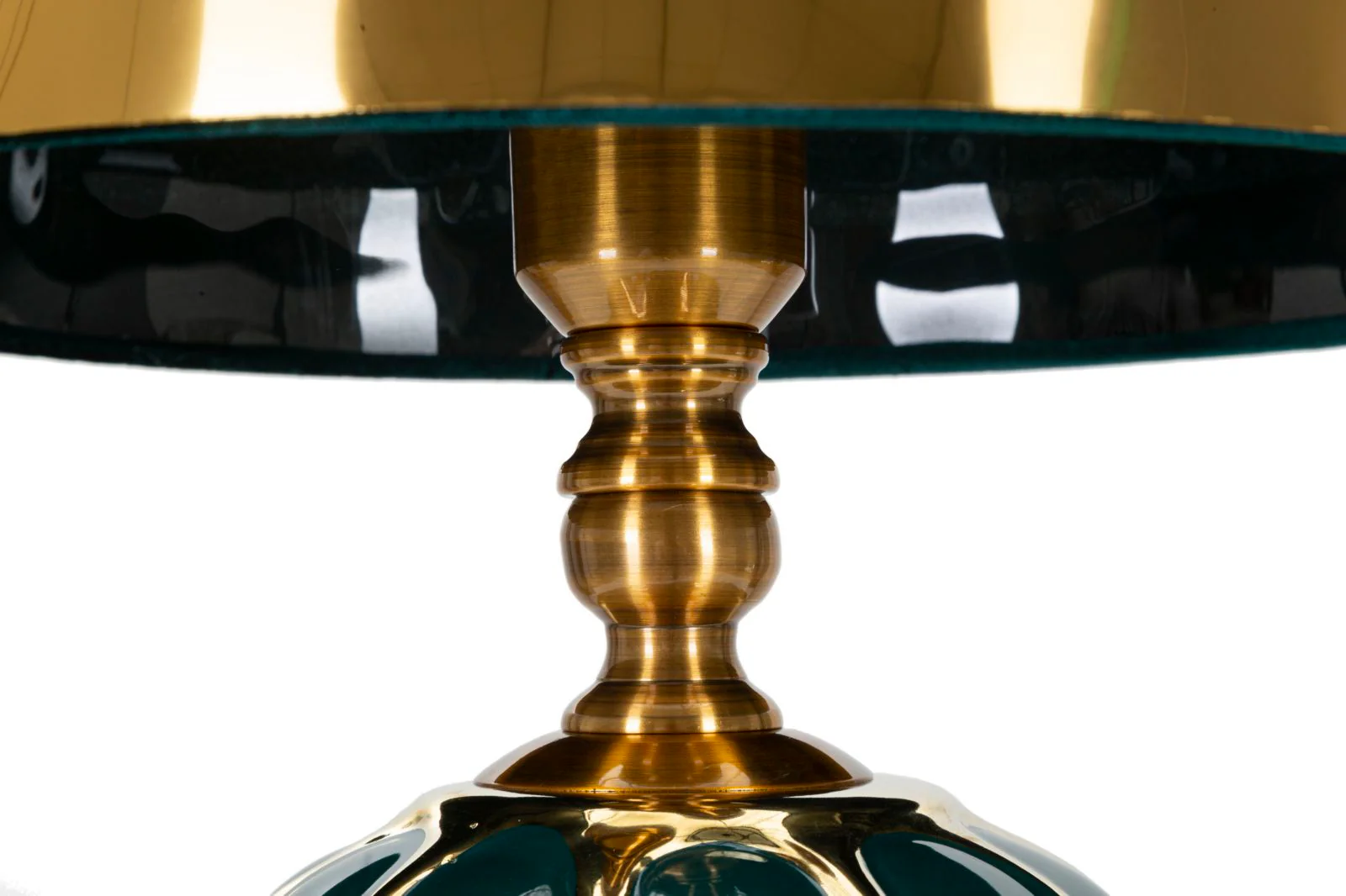 Lampada da Tavolo Elegante Blu e Oro ø 30x53 cm - Image 2